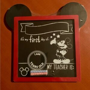 Disney Mickey Mouse Chalkboard - Red and Black